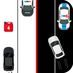 Black & White Escape Cars